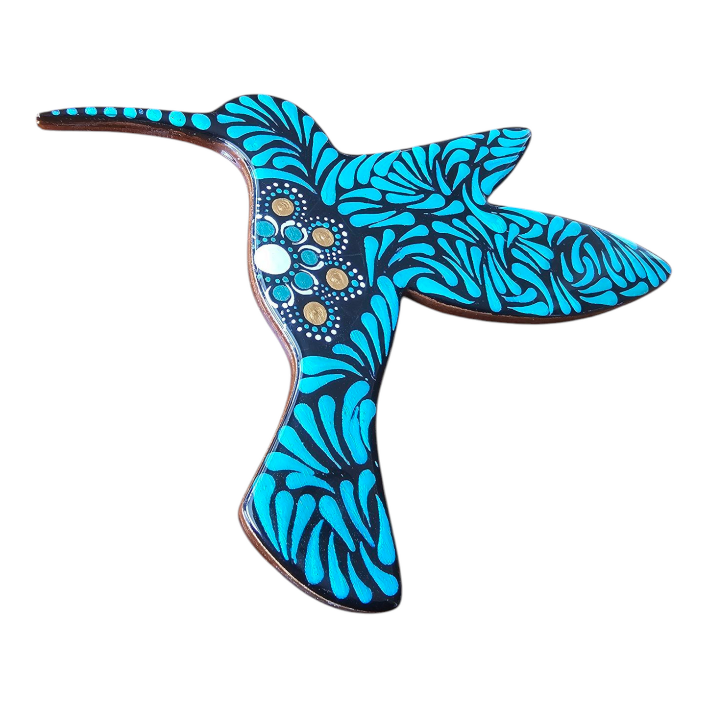 8" Hummingbird- Aqua Green