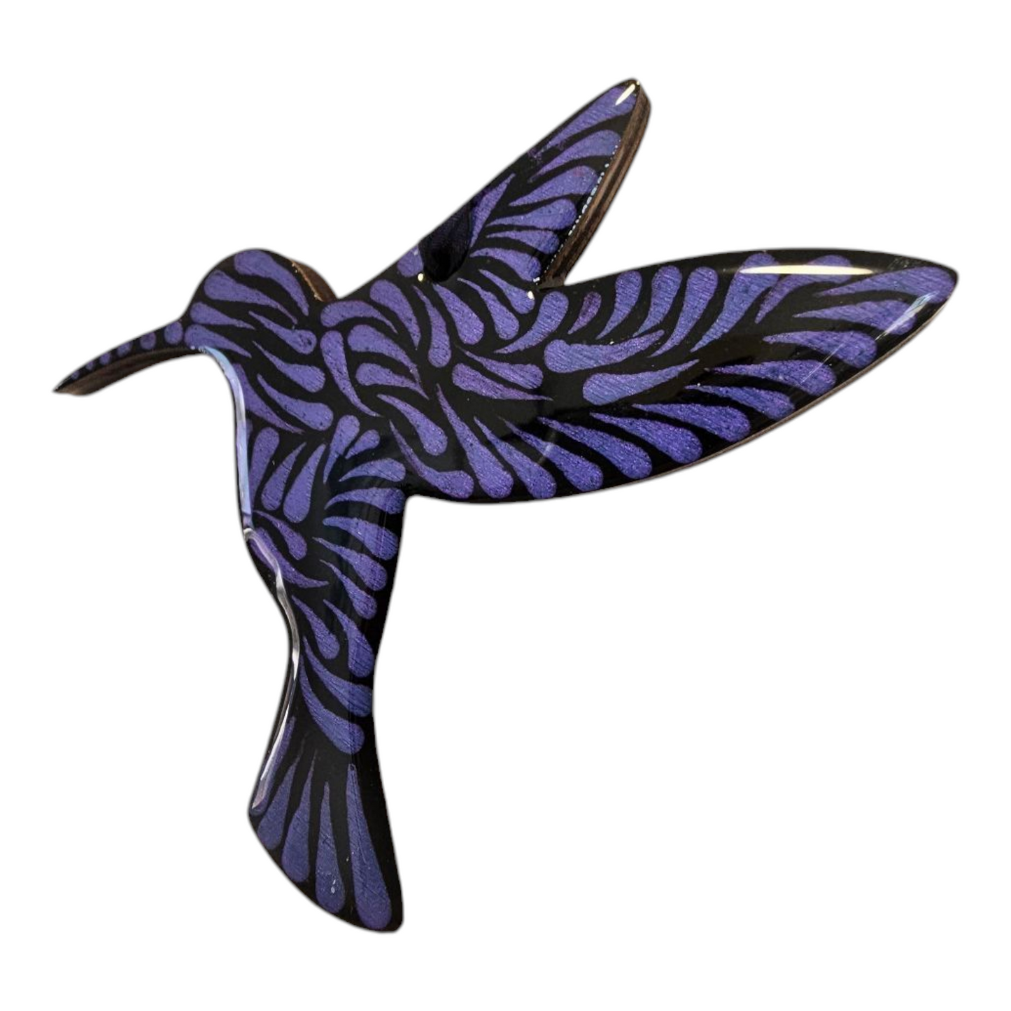 4" Purple hummingbird