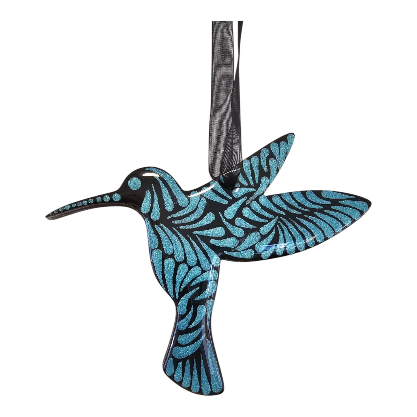 4" Hummingbird- Aqua green