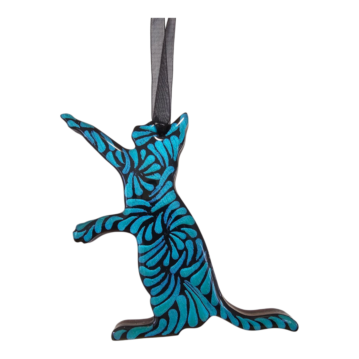 4" Cat Aqua green