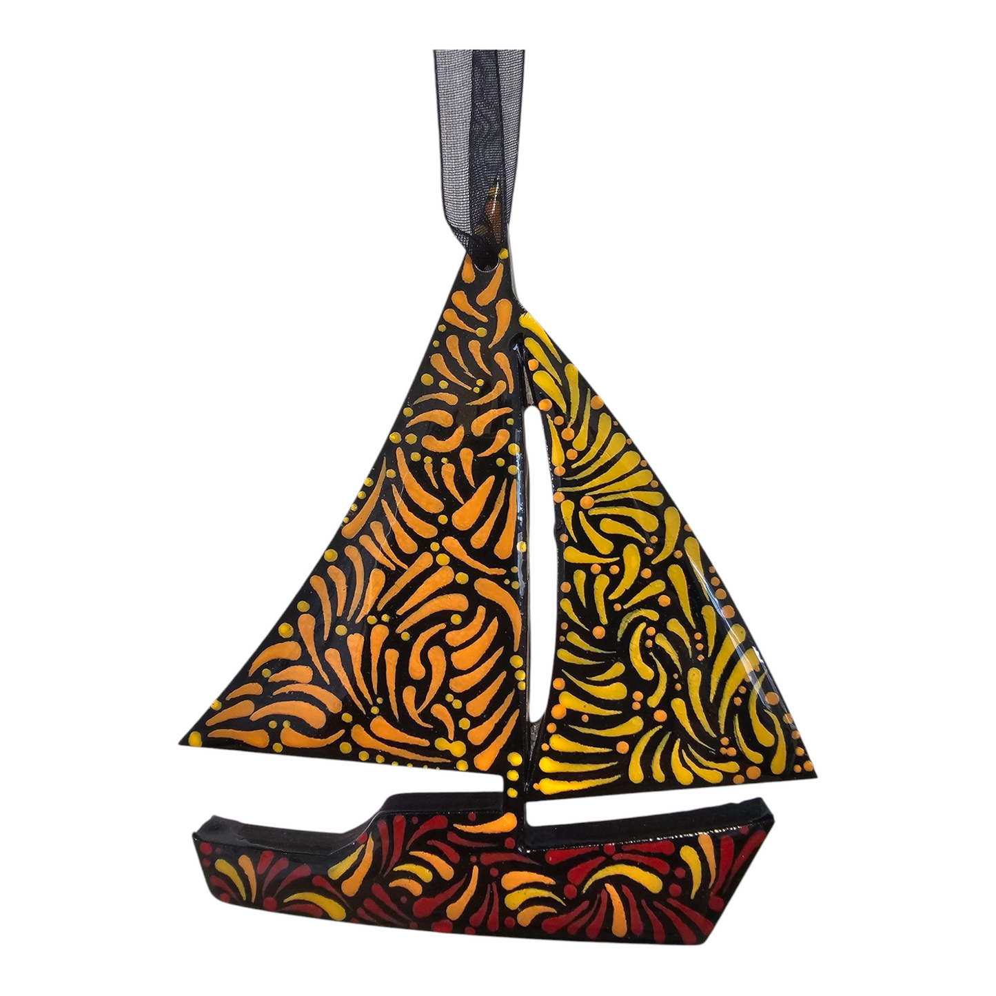 3" Sailboat - Orange