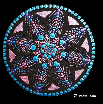 6" Teal Mandala