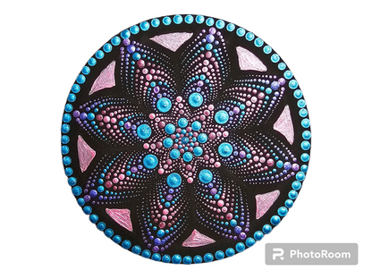 6" Teal Mandala