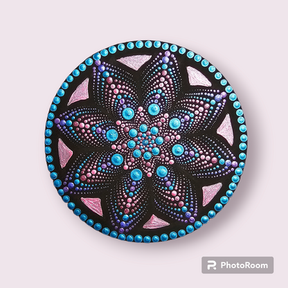 6" Teal Mandala