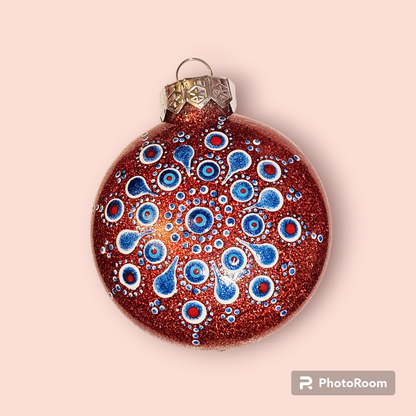 Red ornament 3.15"