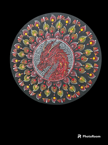 16" Fire Dragon Mandala